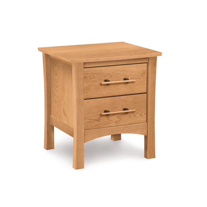 Monterey 23.75'' W Solid Wood Nightstand, Autumn Cherry