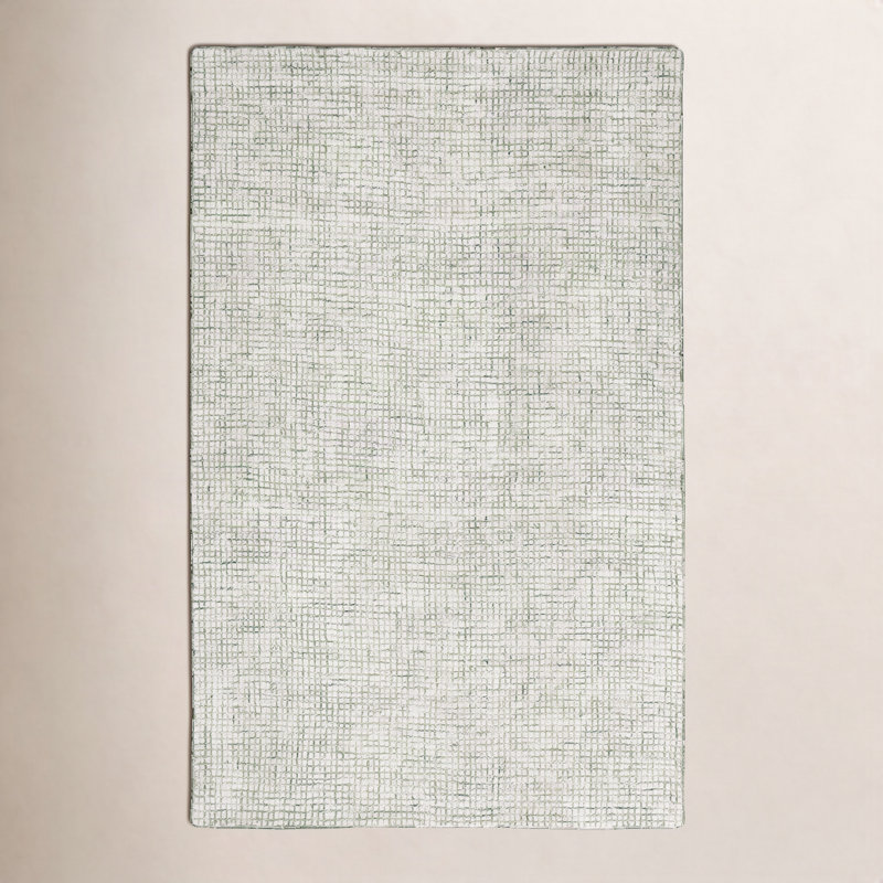 Tapis abstrait en laine touffeté à la main 0,6 viscose 0,4 Kadarion, Rectangle 9 pi x 12 pi