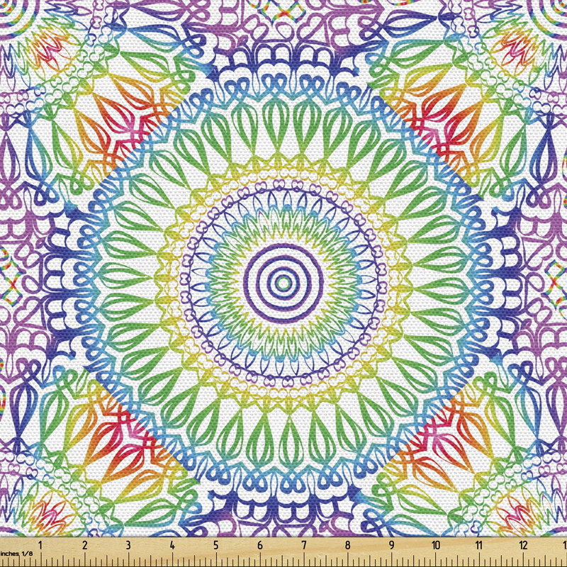 multicolore, l 58 po x L 108 po