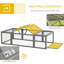 Grand refuge pour lapin en bois PawHut-115296844