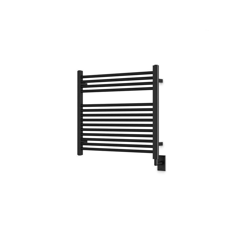 Denby Wall Mount Electric Towel Warmer, Black, 27" H x 29.5" W x 5.19" D
