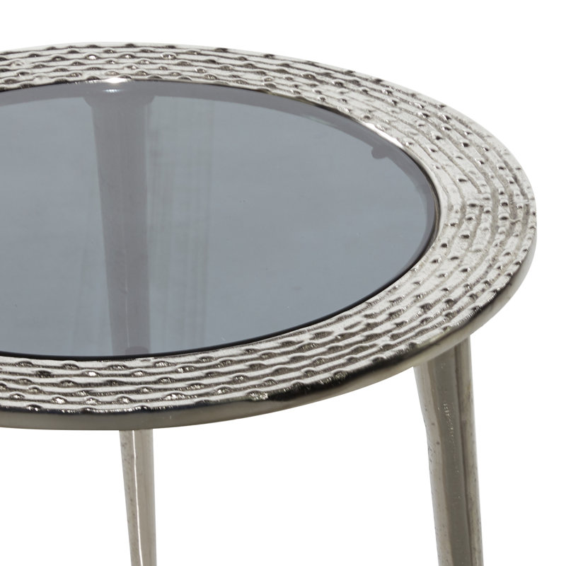 Glass Top End Table