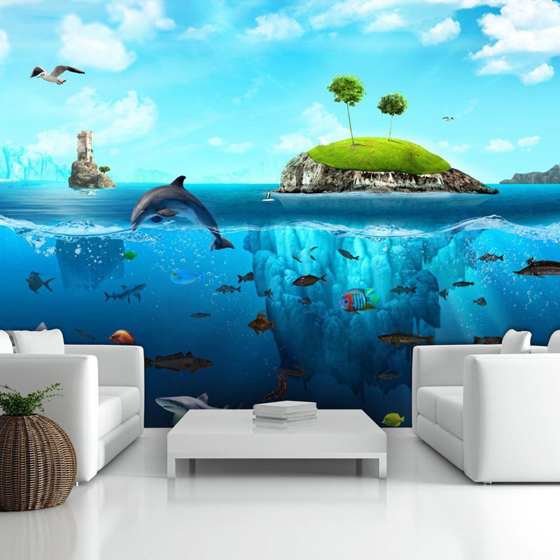 Murale Waterland, L 27 po x l 39 po