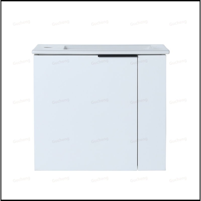 Meuble-lavabo mural 22 po avec lavabo, Blanc