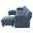140" Modular Sectional Sofa, U-Shape with 31.5" Extra-Wide Seat Cushion, USB and Type-C Charger, Phone Holder and 2 Side Storage Pockets, Free Movement Ottoman, Striped Chenille-265909989