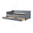 Twin Size Daybed With Drawers Upholstered Tufted Sofa Bed, With Button On Back And Piping On Waved Shape Arms-Light Grey-767876952-767876954