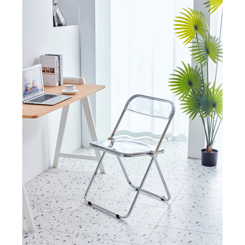 Chaise d'appoint pliante Earnshaw, Blanc