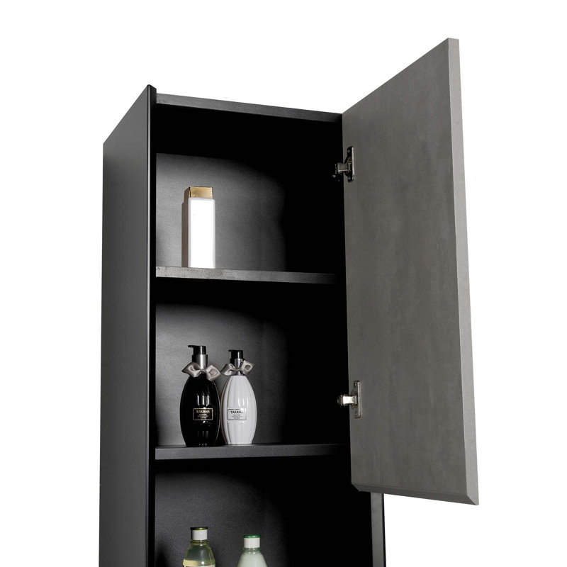 Linen Cabinet, Black