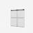 56-60"W X 70"H Frameless Double Sliding Shower Door,5/16" (8Mm) Thick SGCC Tempered Clear Glass,Double Side Easy Clean Coat, Matte Black Finished With Buffer-119869716