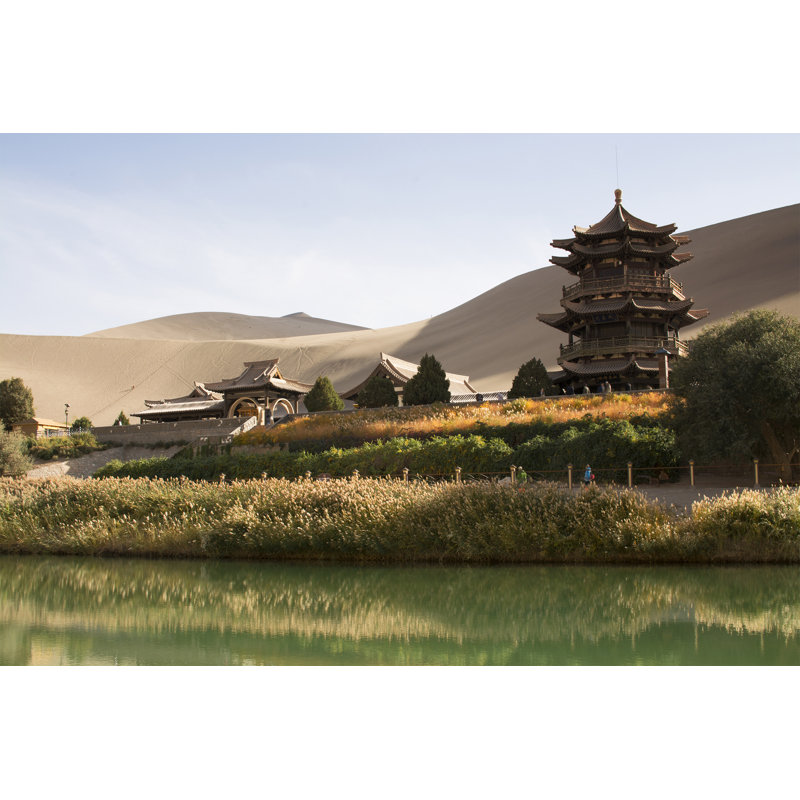 Chinese Temple by Nithid - Wrapped Canvas Print, 30cm H x 46cm W