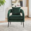 Fauteuil demi-tonneau en velours-831239452