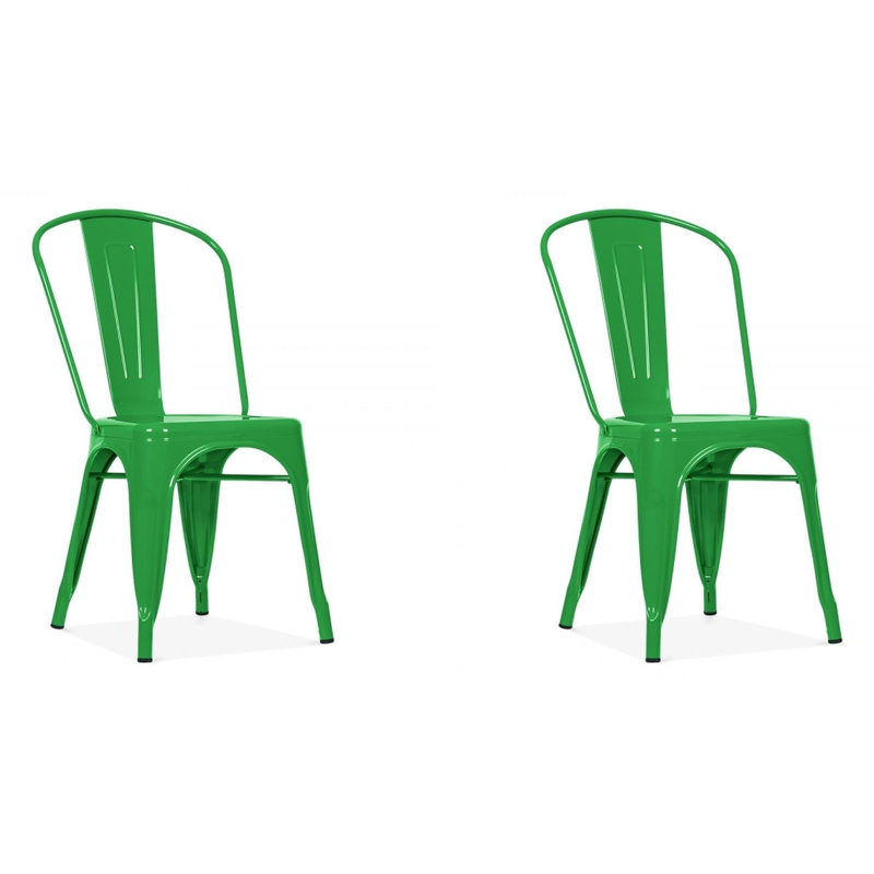 Chaise de patio empilable Hakana, Vert clair
