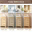 Meuble-lavabo avec lavabo, 2 portes, 3 tiroirs et tablette ajustable
