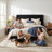 Melaya Wingback Upholstered Platform Bed Frame-628684016-640475827