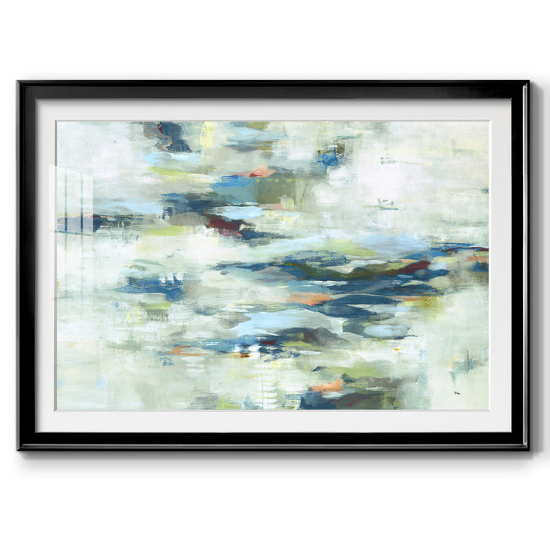 «Drifting Through Dreams», reproduction encadrée avec cadre biseauté et verre, H 30 po x l 44 po x P 1,5 po, Noir