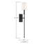 Monroe 1-Light Wall Sconce in Matte Black-19291516-90296865
