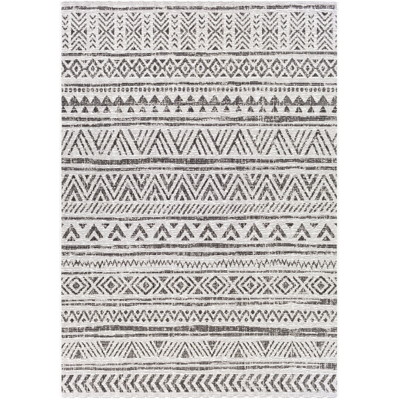Eagean Geometric Indoor/Outdoor Rug, Rectangle 129 x 180cm