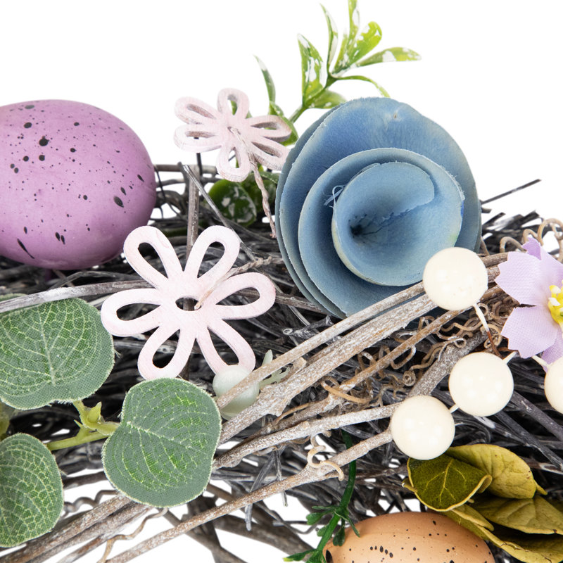 Speckled Eggs And Flowers Easter  - 13"