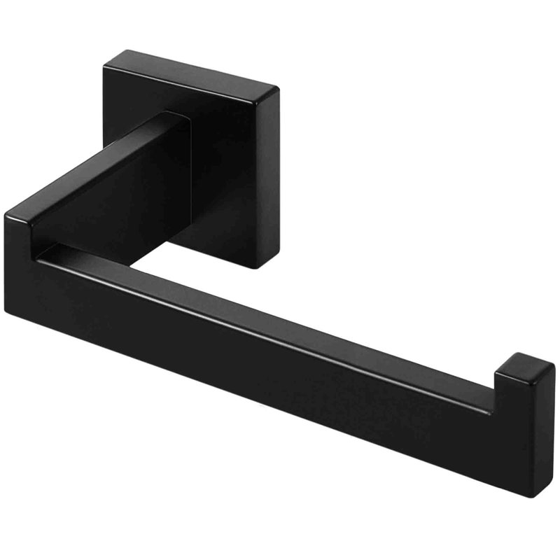 Eckart Wall Mounted Toilet Paper Holder, Black