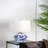 D12x19.3" Blue And White Ceramic Vase Lamp