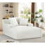 Chaise longue en velours côtelé doux, canapé confortable avec rembourrage en mousse, canapé-lit confortable pour le salon, la chambre à coucher, aucun assemblage requis