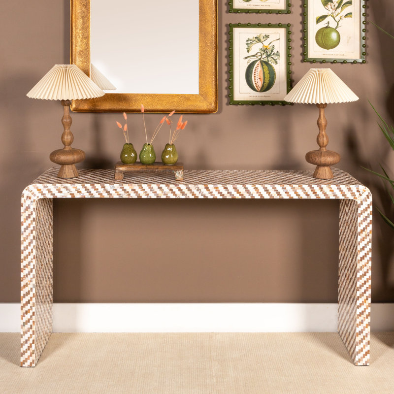 Zoalie Resin Table Lamp with Pleated Shade