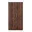 Armoire-penderie 2 portes en bois avec 3 tablettes de rangement