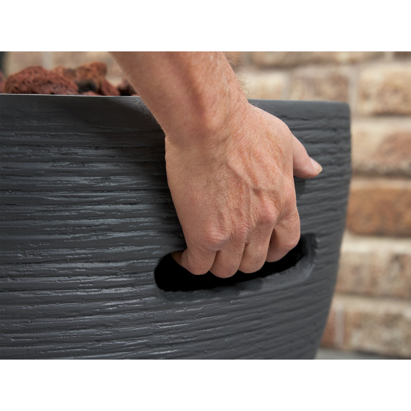 Curved Natural Gas Smokeless Fire Pit