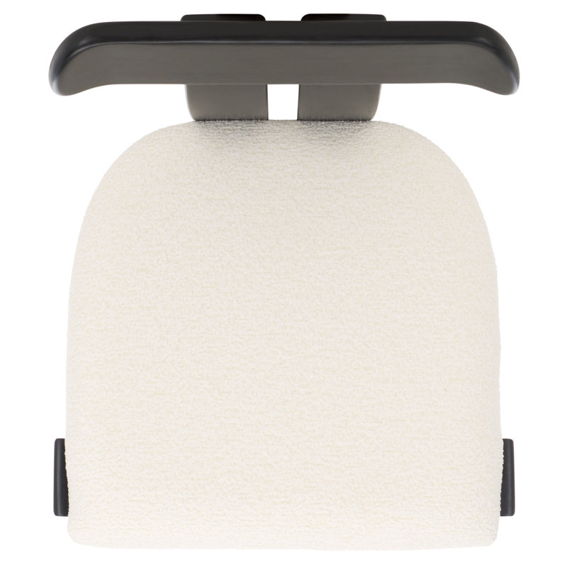 Cayde Boucle Seat Dining Chair, Cream/Black