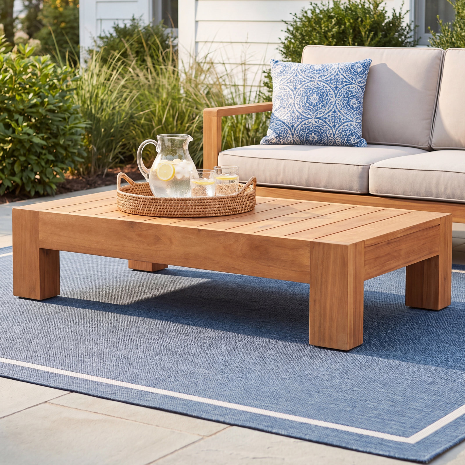 Leon 52" Eucalyptus Patio Table