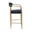 Ensemble de 2 tabourets de bar modernes avec un design élégant et des sièges confortables