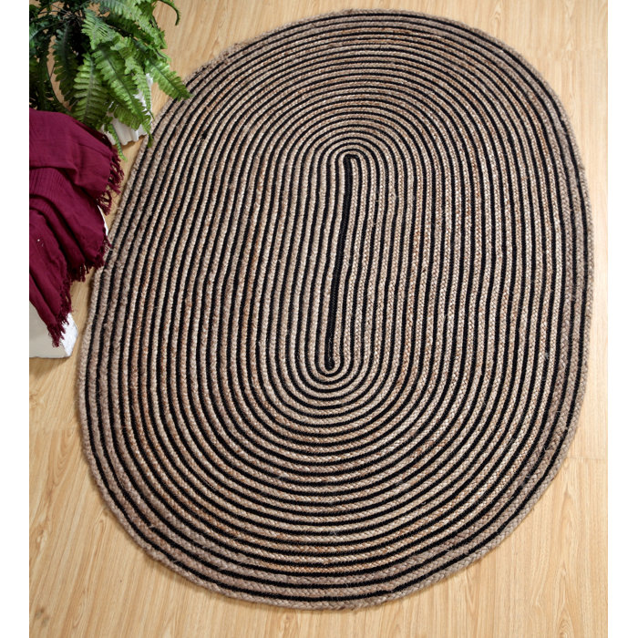 Brambly Cottage Roepke Hand Braided Brown Rug & Reviews | Wayfair.co.uk