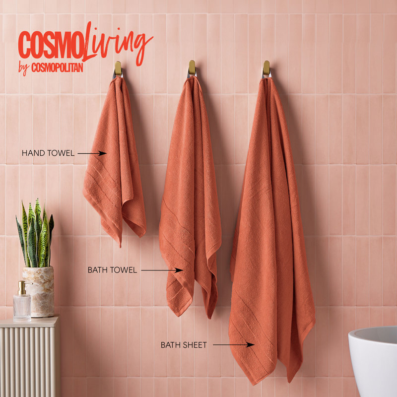 Cosmo Bath Linen 100% Cotton Hand Towel, Pink