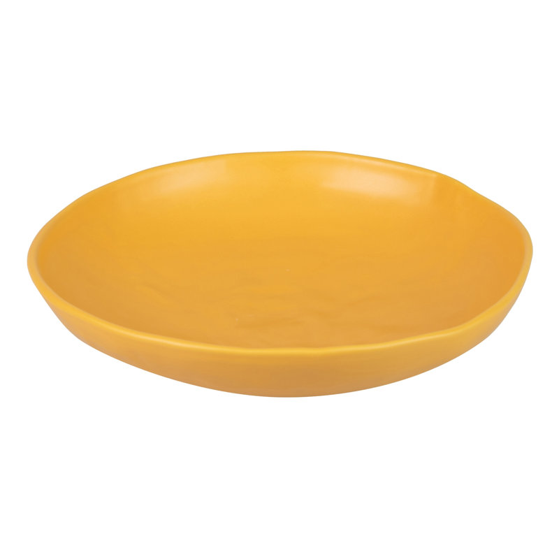 Ceramic Bowl 36x36x8 Cm, Orange
