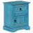 August Grove® Bedside Table Solid Mango Wood 15.7"X11.8"X19.7" Blue