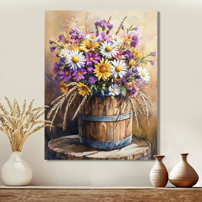 Mullings - impressions murales florales, Toile tendue, Ne s’applique pas, H 20 po x l 12 po