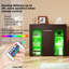 95*35*83cm High Brightness Display Cabinet with LED Colorful Lighting,Adjustable Shelves-39249105