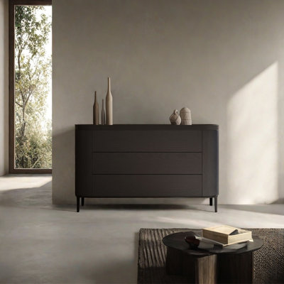 Modern simple solid color drawer sideboard