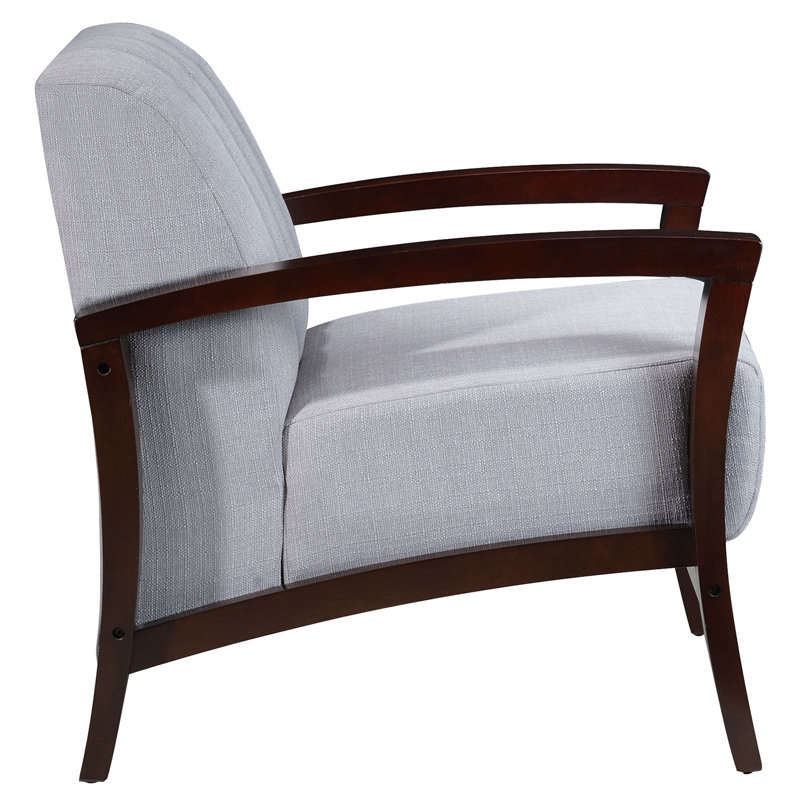 Fauteuil Modway Enamor, Velours gris performance