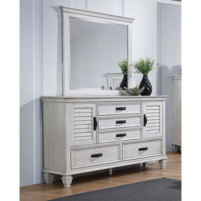 Commode 5 tiroirs avec miroir