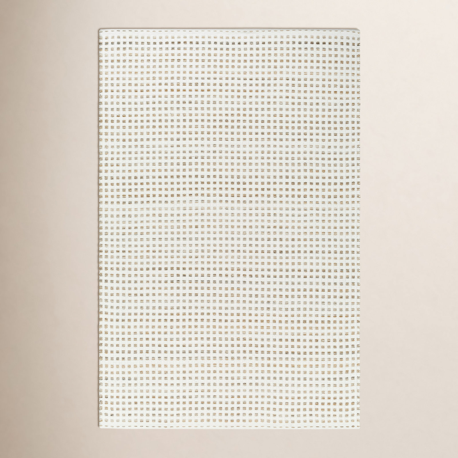 Gilson Hand-Woven Beige Geometric Rug, Rectangle 12' x 15', Beige
