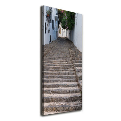 Stone Stairs - Wrapped Canvas Print
