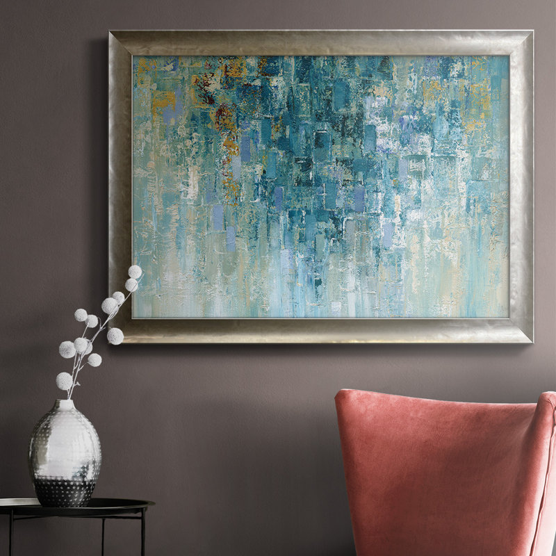 «I Love The Rain», toile encadrée de qualité supérieure - prête à être accrochée, H 24 po x l 36 po x P 2,5 po