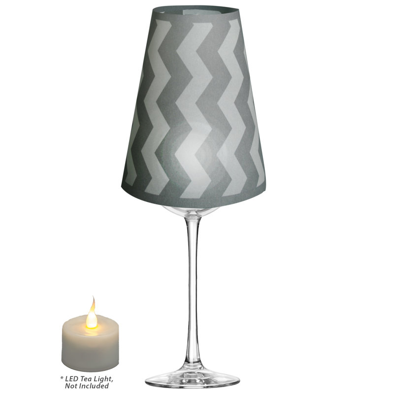 Abat-jour empire en papier de H 5,5 po en gris