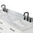 Tidworth Solid Wood Double Bathroom Vanity with 1.5'' Carrara Marble Top-2001589670-1956227645-1957582496