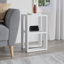 Malak Modern Bedside Table with Open Shelves - Versatile Side, Coffee or End Table for Bedroom or Living Room-24384077