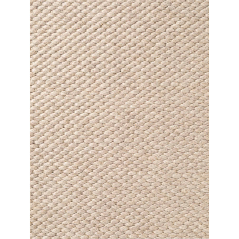 Lyon Wool Hand Woven Area Rug, Rectangle 200 x 290 cm, Light Brown