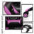 RAYS Reclining Ergonomic Faux Leather Swiveling PC & Racing Game Chair with Footrest-41302463