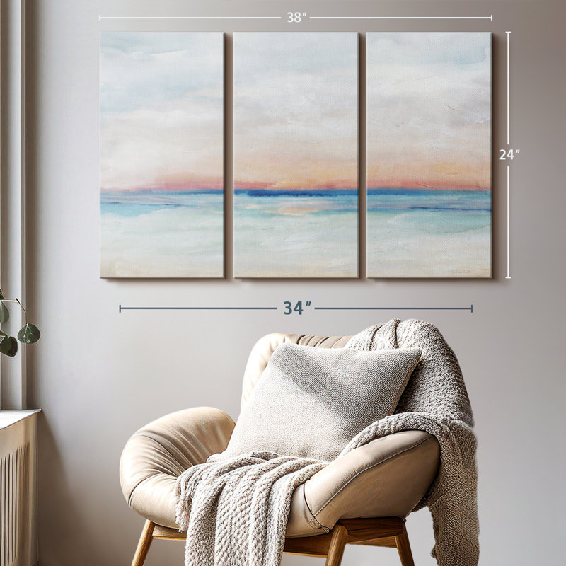 Nature, "Serene Scene Bright Landscape Canvas Print" sur, H 24 po x l 38 po x P 1,25 po