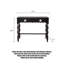 Console élégante de style français avec garniture festonnée-816837845